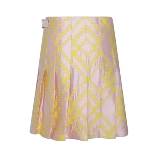 Checked Pleated Mini Skirt