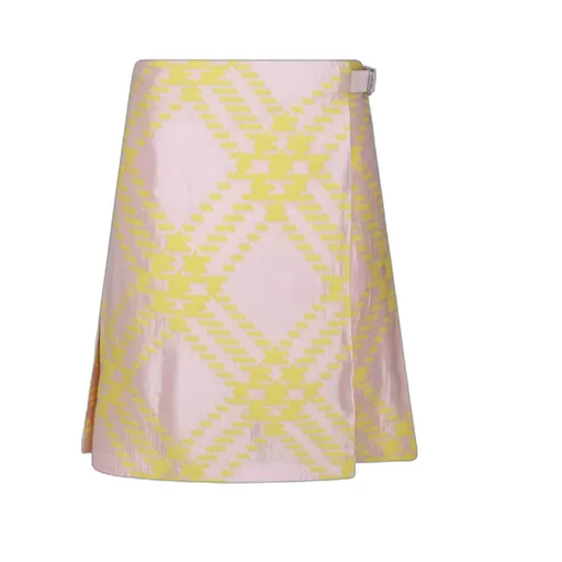 Checked Pleated Mini Skirt