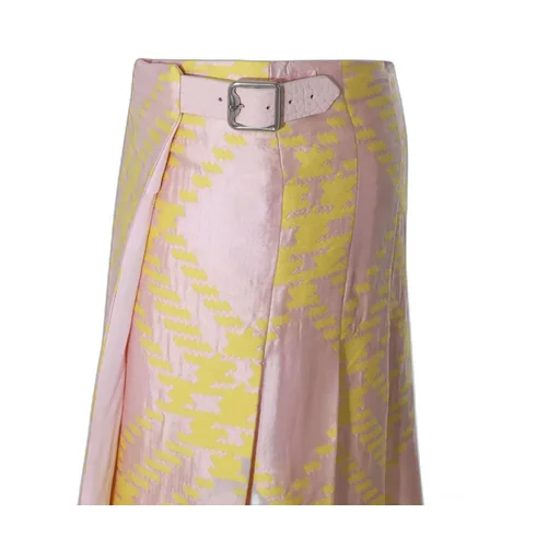 Checked Pleated Mini Skirt