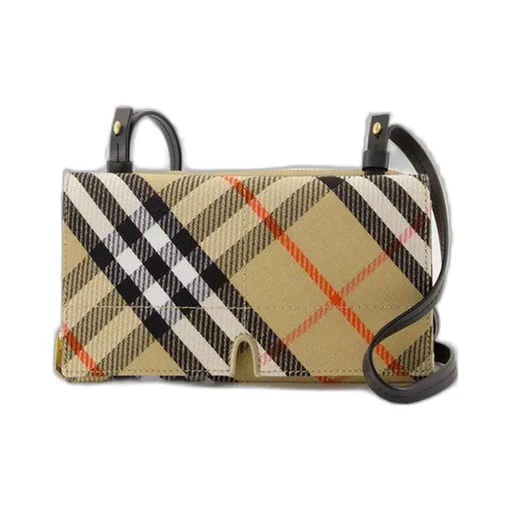 Snip Checked Foldover-Top Pouch