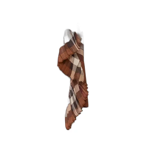 Checked Fringed-Detail Shorts