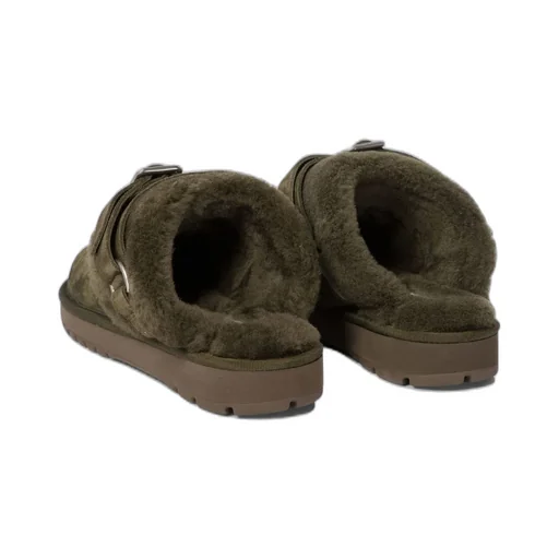 Chubby Buckle Strap Low Slippers