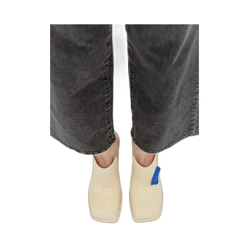 Equestrian Knight Square-Toe Slip-On Mules