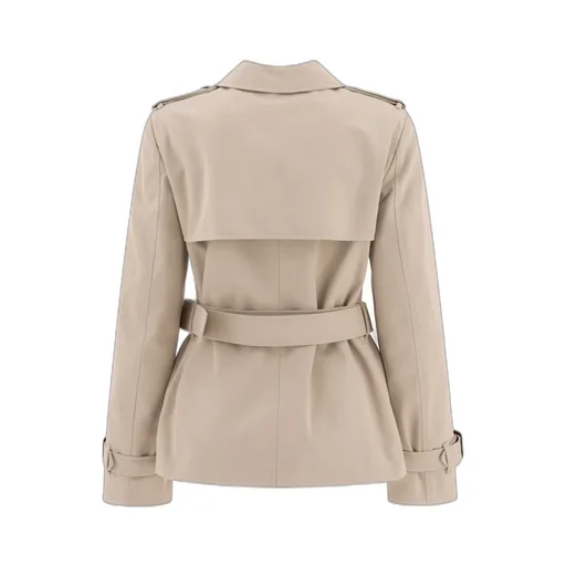 Double Breasted Belted Short Coat