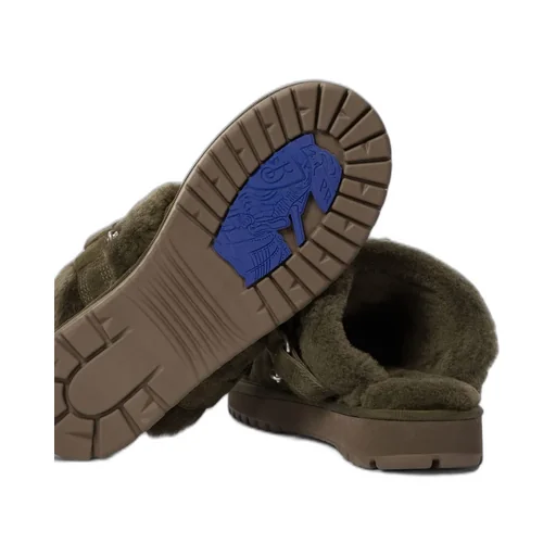 Chubby Buckle Strap Low Slippers