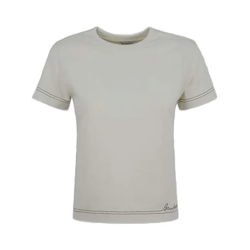 Logo-Embroidered Crewneck Cropped Top