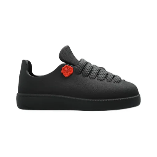 Bubble Flower Embellished Lace-Up Sneakers