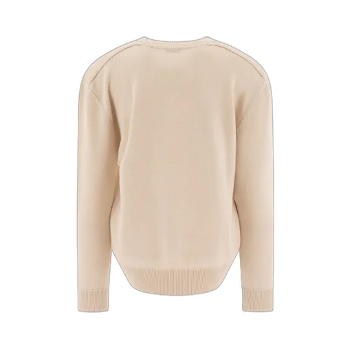 Checked Knitted Crewneck Jumper