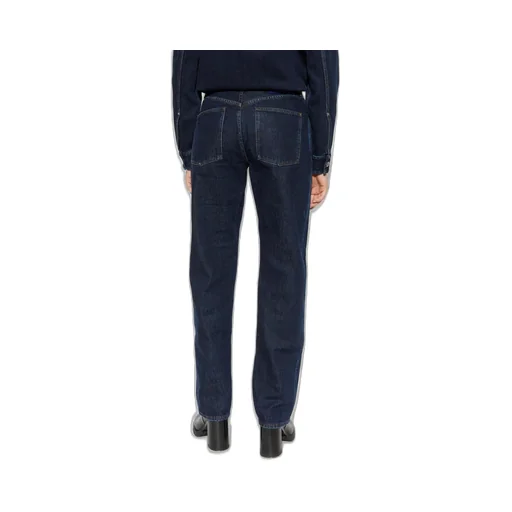 Logo Patch Straight-Leg Jeans