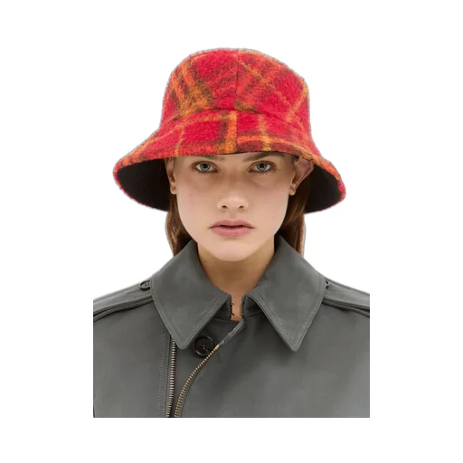 Reversible Check Fleece Hat