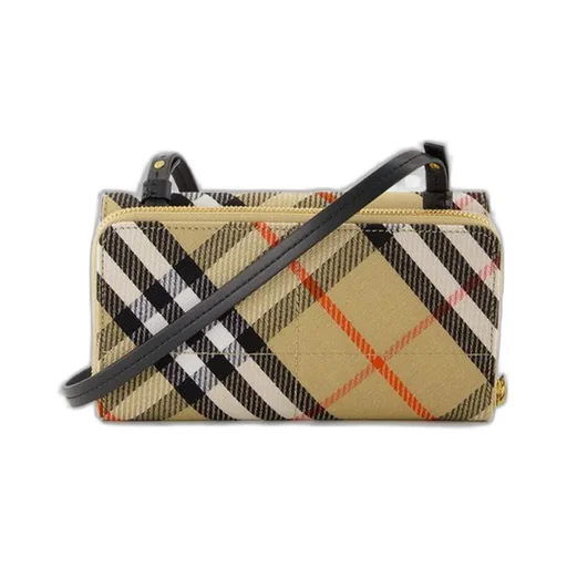 Snip Checked Foldover-Top Pouch