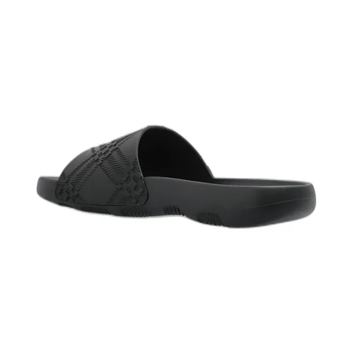 Check Embossed Slip-On Slides
