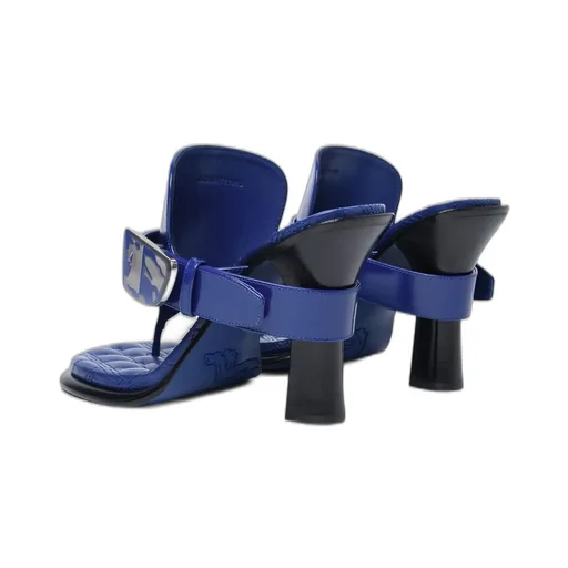Bay Equestrian Knight Motif Sandals