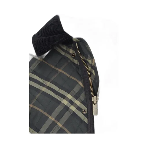 Check Printed Quilted Jacket
