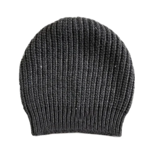 Knitted Turn-Up Brim Beanie