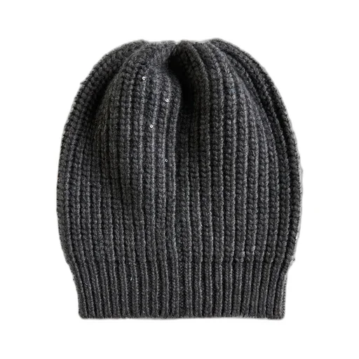 Knitted Turn-Up Brim Beanie