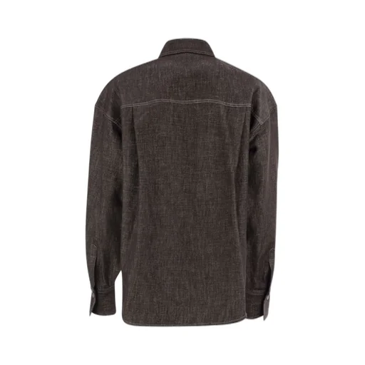 Long-Sleeved Denim Shirt