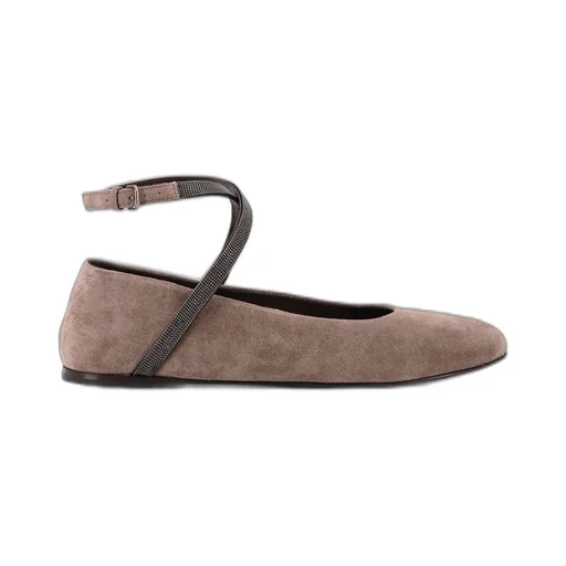 Monili Detailed Flat Shoes