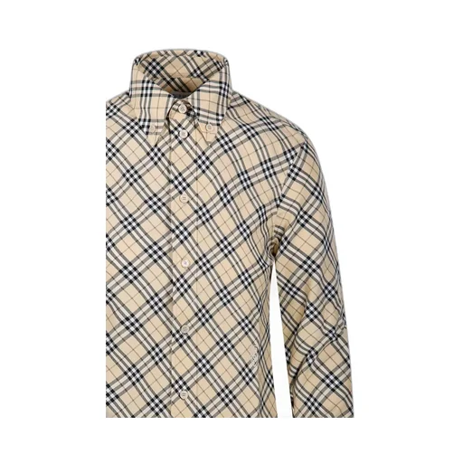 Long Sleeved Checked Buttoned Shirt
