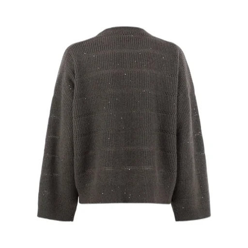 Long-Sleeved Ribbed Sweater