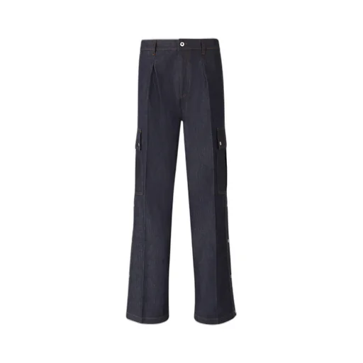Wide-Leg Cargo Jeans