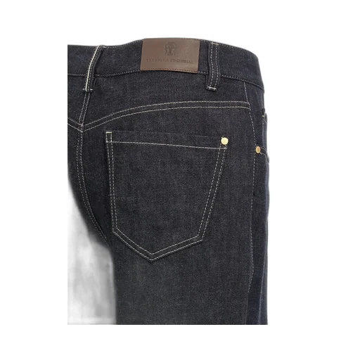 Monile-Detailed Straight-Leg Jeans