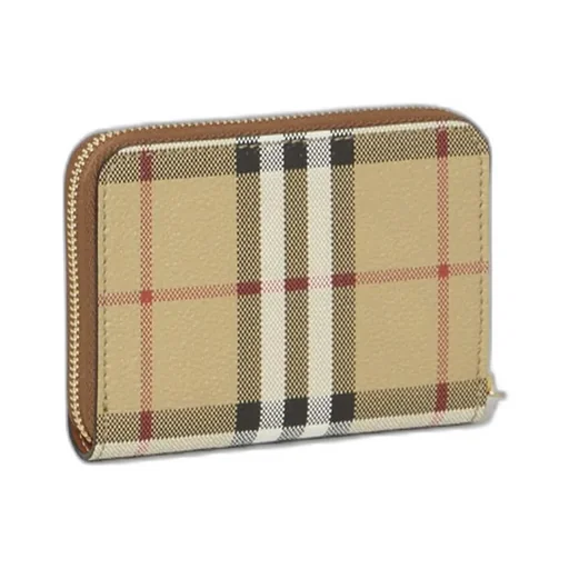 Vintage Check Zipped Wallet