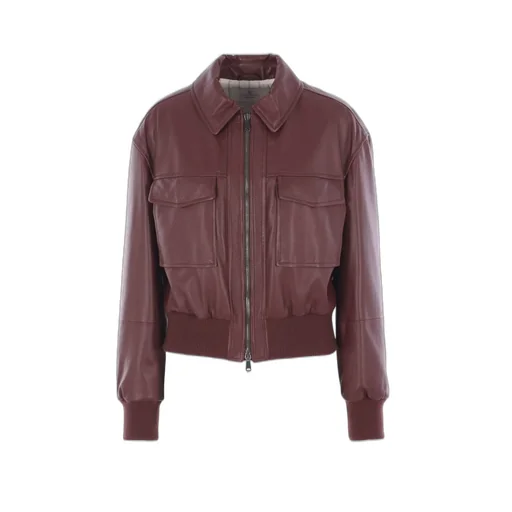Monili Detail Bomber Jacket