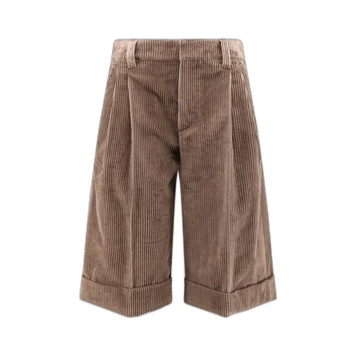 Monili Detailed Corduroy Shorts