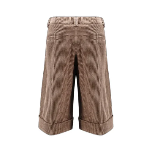 Monili Detailed Corduroy Shorts