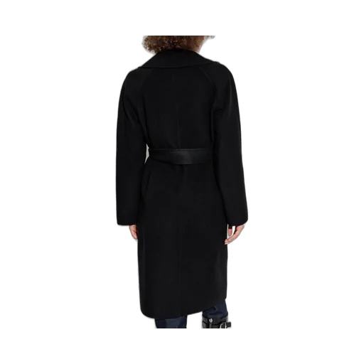 Reversible Checked Tied-Waist Wrap Coat