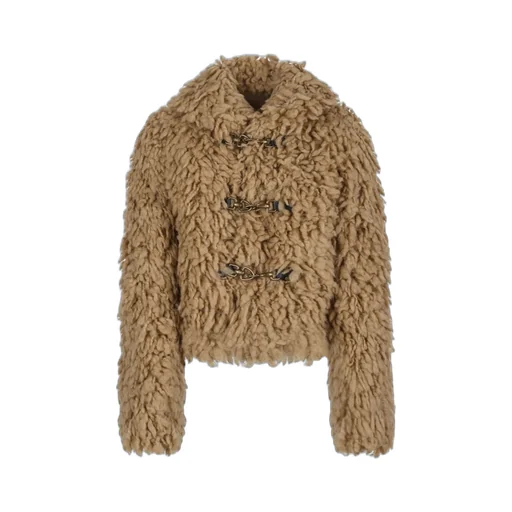 Buckle Detailed Cropped Jacket