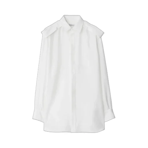 Long-Sleeved Concealed Fasten Shirt