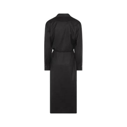 Long Sleeved Wrap Detailed Midi Dress