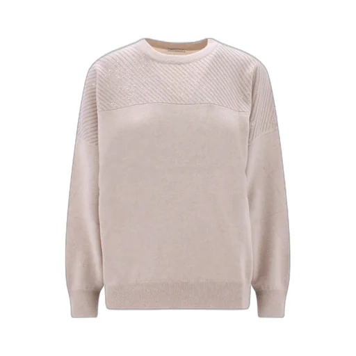 Sequin-Embellished Crewneck Sweater