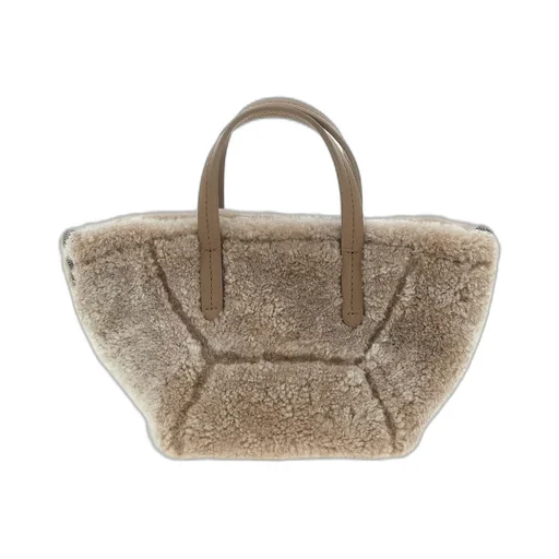 Bc Duo Mini Shearling Tote Bag