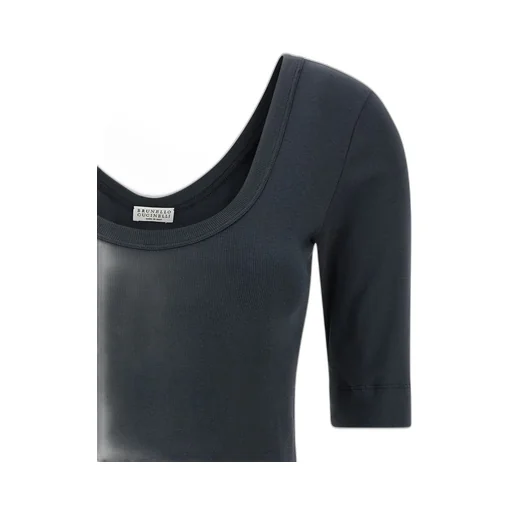 Three-Quarter Sleeved Knit Top