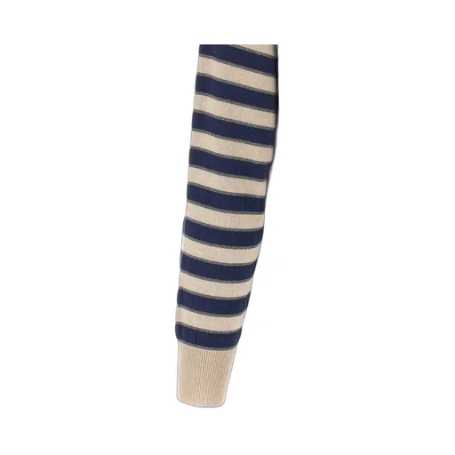 Striped Crewneck Cardigan