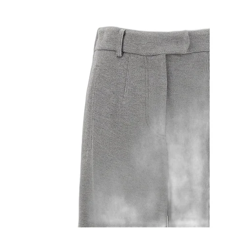High-Waisted Straight Leg Trousers