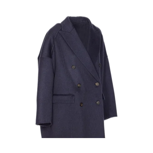 Double Breasted Long-Sleeved Coat