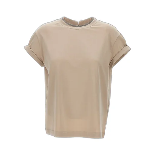 Chain-Trim Crewneck T-Shirt