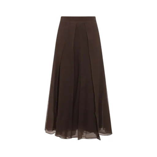 Pleated Midi Circle Skirt