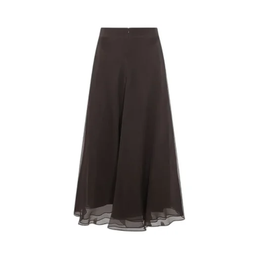 Pleated Midi Circle Skirt