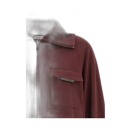 Zip-Up Long Sleeved Sweatshirt