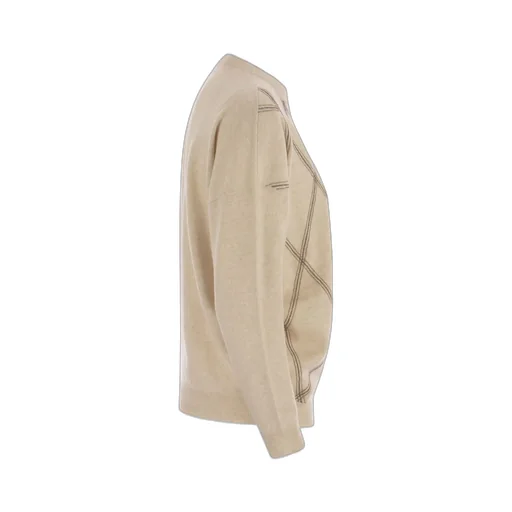 Diamond Pattern Knitted Jumper
