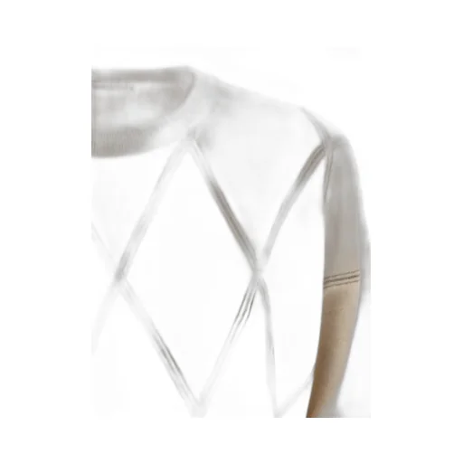 Diamond Pattern Knitted Jumper