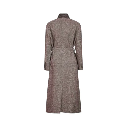 Long Sleeved Belted Coat