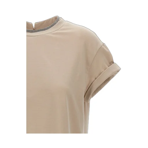 Chain-Trim Crewneck T-Shirt