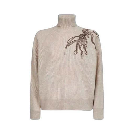 Monili Detailed Roll Neck Sweater