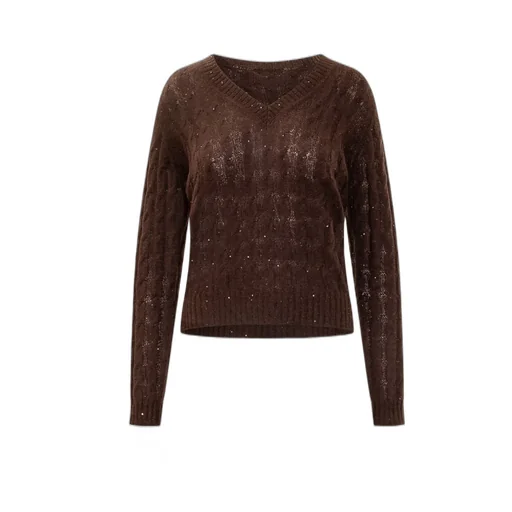 Embellished V-Neck Jumper